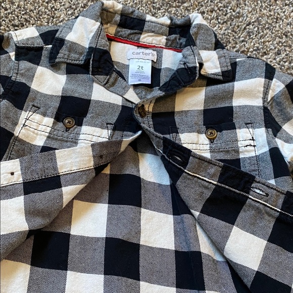 2T Buffalo Plaid Button Down - Picture 4 of 4